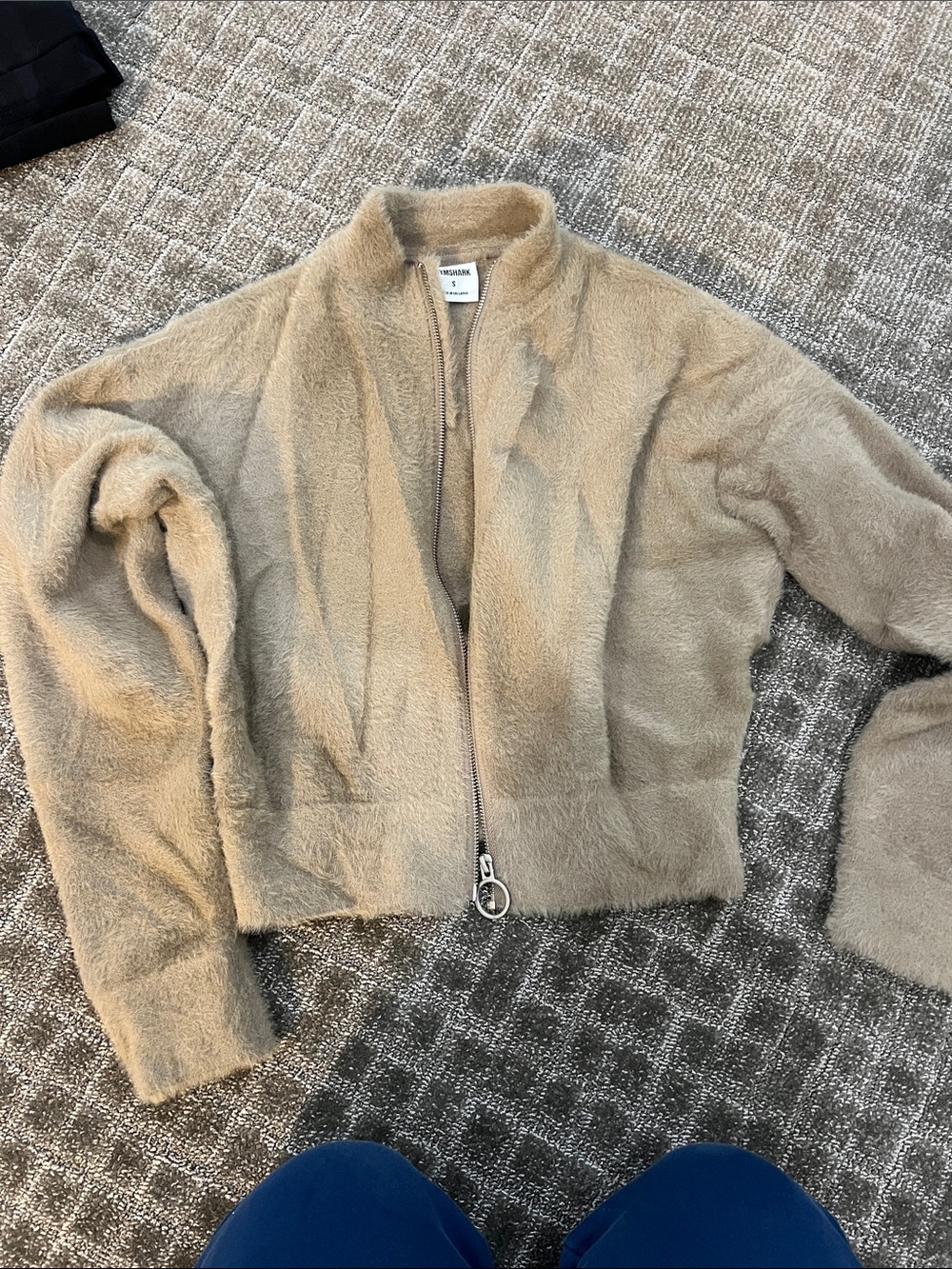 Gymshark Faux-Fur Teddy Jacket - Tan